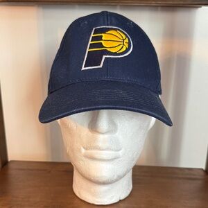Indiana Pacers NBA Baseball Hat Blue Maingate Lucas Oil Adjustable Cap